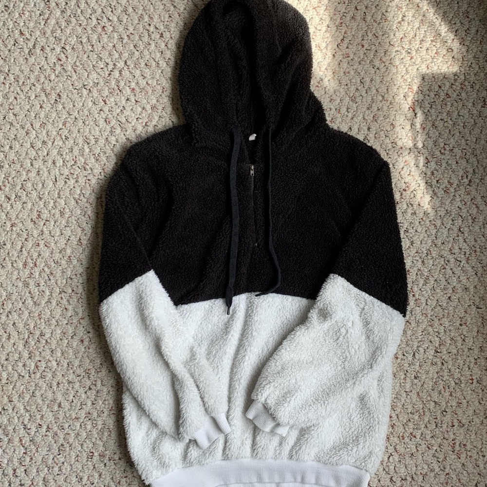 Color block Sherpa Halfzip